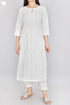 Cambric Cotton Kurta With Gota Patti Embroidery